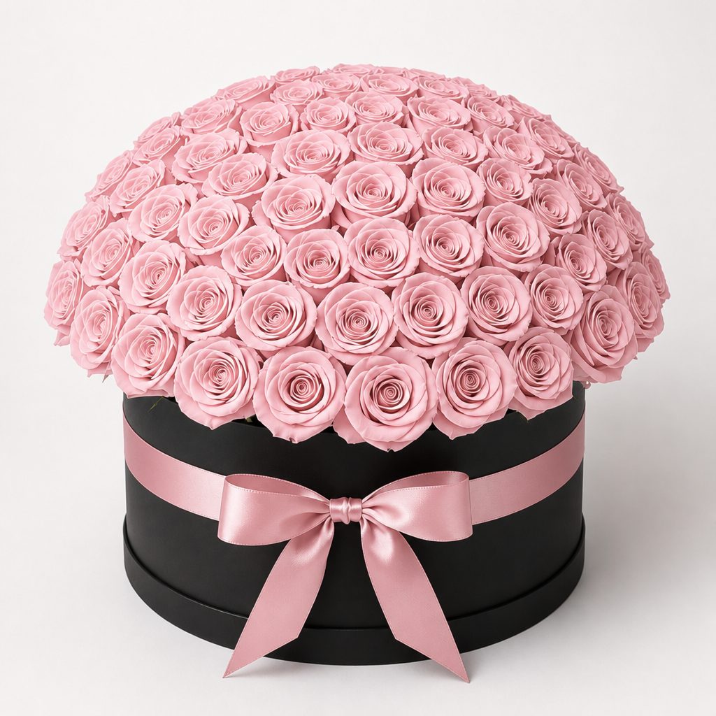 100 Roses Box — Blush